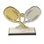 Kit 3 Troféus Beach Tennis Acrilico Dourado Prata Bronze - Imagem 5
