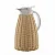 Garrafa Térmica de Aço Inox com Rattan Plástico Bege 1,5L - Imagem 2