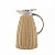 Garrafa Térmica de Aço Inox com Rattan Plástico Bege 1,5L - Imagem 4