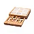 Conjunto 6 Peças para Queijo com Bandeja de Bambu e Tábua Ladrilho 23x23x4cm - Imagem 3