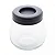 Moedor de Café de Aço Inox Manual com Porta Pó Extra de Vidro Preto 20cm x 10,5cm x 19cm - Imagem 2