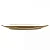 Prato para Sobremesa de Porcelana Dubai Branco e Dourado 22cm x 2cm - Imagem 3