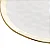 Prato Raso Dubai Branco e Dourado - Imagem 3