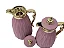 Conjunto Duo de Garrafas Térmicas Rosa e Dourado para Café / Chá - Imagem 3