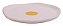Prato Redondo Orgânico de Sobremesa Breakfast em Cerâmica Decorativa 23cm - Imagem 1