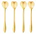 Conjunto 4 Colheres de Chá Heart Dourado Wolff em Aço Inox com Detalhes Sofisticados - Imagem 1