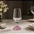Conjunto com 6 Taças Vidro P/vinho 3 Diamantes Cristal Base Rosa 595ml - Imagem 1