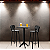 Conjunto Bistrô Quadrado e 2 Banqueta Lisboa Preto - Imagem 5