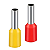 Kit Terminal Tubular Ilhós Simples 6,0 / 10,00mm - 100 Peças - Imagem 1