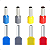 Terminais Tubular Ilhós simples e duplo 2,5 4,0 6,0 10 - Imagem 1
