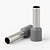 Kit Terminal Pré-isolado Tubular Simples 4mm 100 Peças - Imagem 1