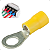 Terminal Olhal Pré Isolado Amarelo 4 À 6mm M4 - 100 Peças - Imagem 1