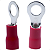 Terminal olhal anel pré isolado 0,5-1,5 M6 100 pçs vermelho - Imagem 1