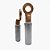 TERMINAL OLHAL COMPRESSÃO CONECTOR BIMETALICO 150MM FURO M13 COBRE - Imagem 3