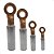 TERMINAL OLHAL COMPRESSÃO CONECTOR BIMETALICO 150MM FURO M13 COBRE - Imagem 8