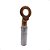 Terminal Olhal Compressão Conector Bimetalico 25mm Furo M11 Cobre - Imagem 2