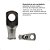 Terminal Compressão Conector Olhal Cabos 10mm Furo M6 Prata - Imagem 6