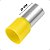 TERMINAL TUBULAR ILHÓS SIMPLES 70MM AMARELO 50 PEÇAS - Imagem 5