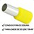 TERMINAL TUBULAR ILHÓS SIMPLES 70MM AMARELO 50 PEÇAS - Imagem 4
