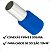 TERMINAL TUBULAR ILHÓS SIMPLES 50MM AZUL 10 PEÇAS - Imagem 4