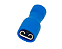 Terminal Fêmea Totalmente Isolado 1,5–2,5 mm² Azul – 50 Unidades - Imagem 1