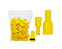 Terminal Fêmea Totalmente Isolado 4–6 mm Amarelo – 50 Unidades - Imagem 2