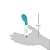 KIT COLHER DE TREINAMENTO TERMOSSENSIVEL 2 PECAS AZUL Buba - Imagem 5