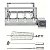 Kit Churrasqueira Inox Giratória 4 Espetos + 3 Brindes Motor Bivolts Weg - Imagem 4
