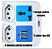 Filtro de Linha / Múltiplo Extensor B-MAX – 8 Tomadas + 2 Portas USB + 1 Tomada Universal (Cabo de 2m) - Imagem 1
