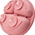 Kit Pratinho em Silicone com Ventosa + Talheres em Silicone e Bambu Rosa - Imagem 5