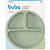 Kit Pratinho em Silicone com Ventosa + Talheres em Silicone e Bambu Verde - Imagem 2