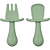 Kit Talher em Silicone Verde da Buba - Imagem 2