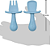 Kit Pratinho em Silicone com Ventosa + Kit Talheres - Azul - Imagem 10