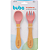 Kit Talher em Silicone e Bambu - Rosa - Imagem 1