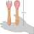 Kit Talher em Silicone e Bambu - Rosa - Imagem 3