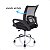 Cadeira de Escritório Giratória Diretor Preta Encosto em Mesh Ajuste de Altura Para até 120kg - Imagem 4