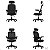 Cadeira para Escritorio Ergonômica Giratória com Rodízio Astra Elements - Imagem 2
