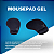 Mouse Pad e Apoio de Pulso/Punho Ergonômico em Gel para Teclado Cor Preta - Imagem 3