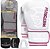 Kit Luva De Boxe Muay Thai Fx2 Bandagem + Bucal Rosa/Branco Pretorian - Imagem 1