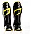Caneleira Muay Thai Kickboxing MMA Protetor Canela Pretorian Cor Preto/amarelo - Imagem 1