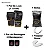 Kit Luva De Boxe Muay Thai + Bandagem + Protetor Bucal Black Line Naja Dourada - Imagem 2