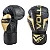 Luva de Boxe Muay Thai Kickboxing Training Preta, Cinza e Dourada Vollo - Imagem 1