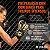 Luva de Boxe Muay Thai Kickboxing Training Preta, Cinza e Dourada Vollo - Imagem 2