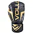 Luva de Boxe Muay Thai Kickboxing Training Preta, Cinza e Dourada Vollo - Imagem 3