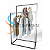 Arara Central Dupla Cabideiro Para Vitrine Porta Look Stile - Escolha a cor - Imagem 2