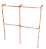 Arara Loja Cabideiro para Roupa - Coluna em "L" Tubo 40x40 – Versatilidade e Estilo para Seu Espaço - Imagem 4