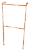 Arara Loja Cabideiro para Roupa - Coluna em "L" Tubo 40x40 – Versatilidade e Estilo para Seu Espaço - Imagem 3