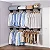 Closet Aberto Casal - Armário Multiuso Aberto Aramado - Kit Lírio – 2,40m de Comprimento - Imagem 1