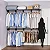 Closet Aberto Casal - Armário Multiuso Aberto Aramado - Kit Lírio – 2,40m de Comprimento - Imagem 3
