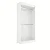 Armário Estante Cabideiro Duplo Cromado em MDF Branco 15mm - Para Loja ou Closet – Direto da Fábrica com Desconto | 1,85x0,90x0,32m - Imagem 1